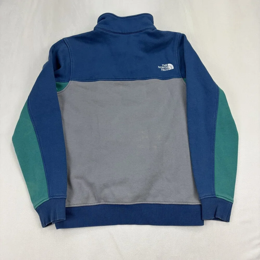 The North Face Men's‎ Colorblock Snap Pullover Sweatshirt Sz S